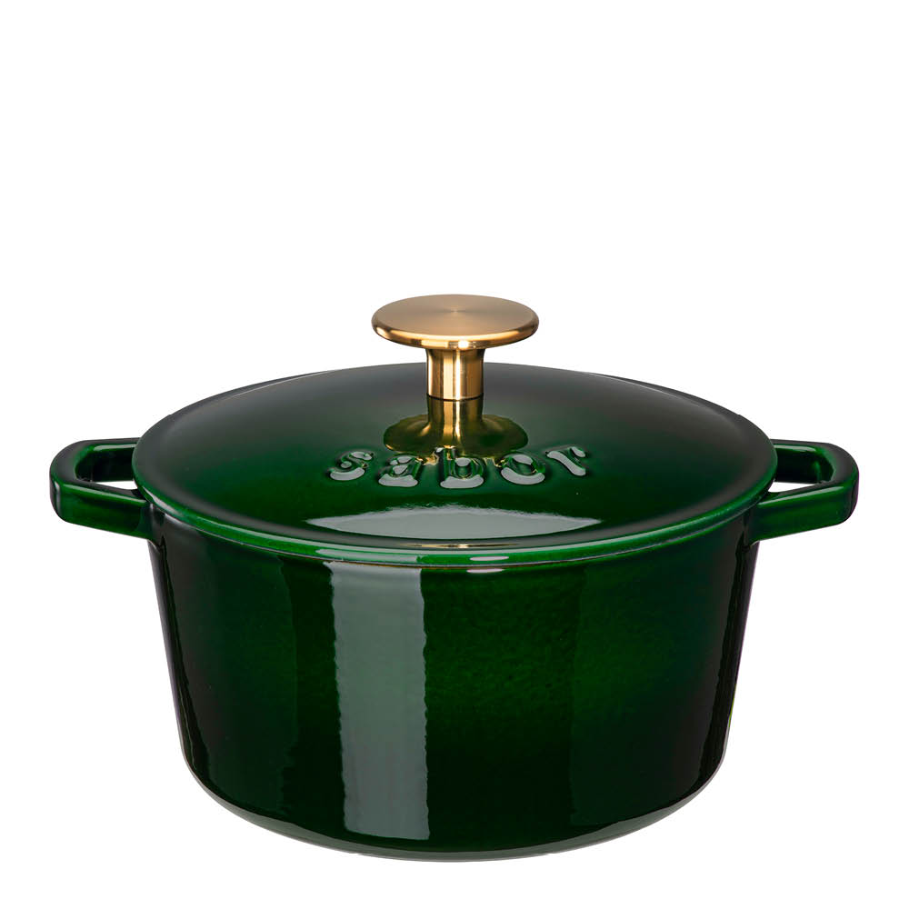 Sabor Classic gjutjärnsgryta 2 L Shiny Green