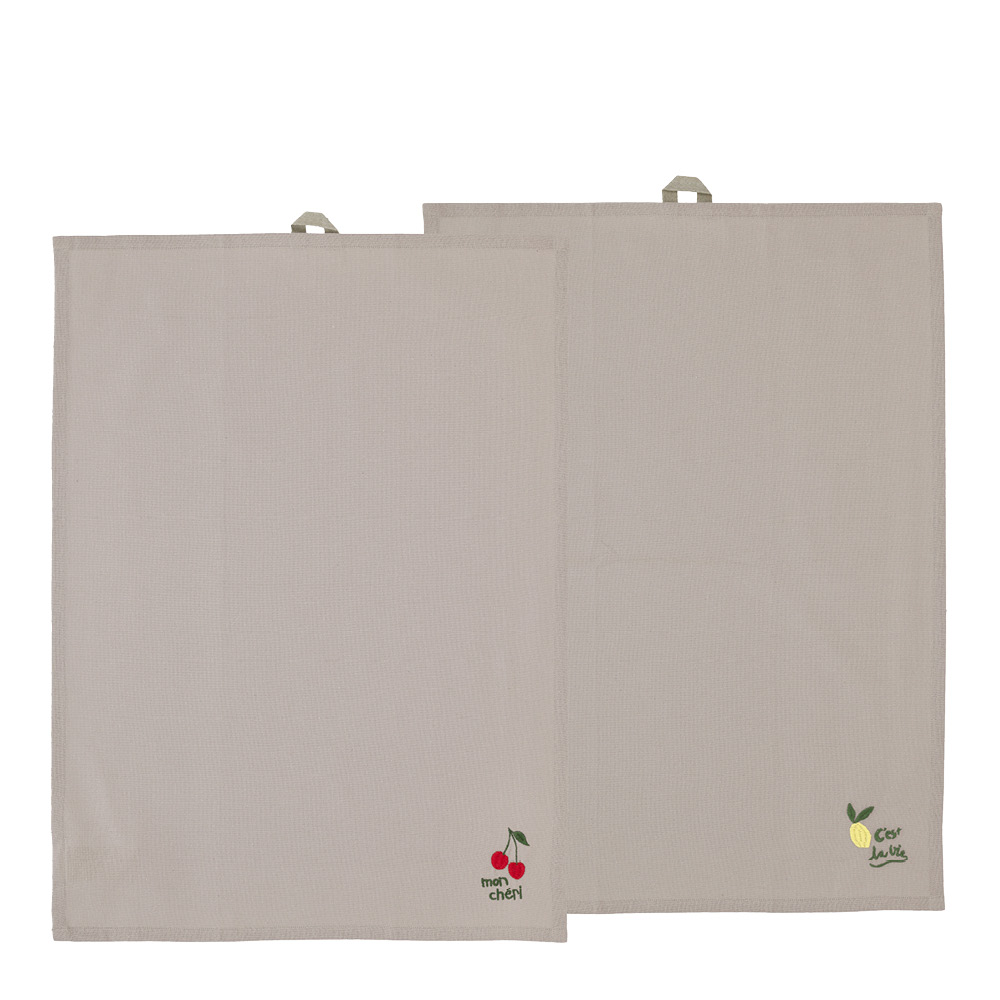Södahl - Bistro Keittiöpyyhe 50x70 cm 2 kpl Vihreä