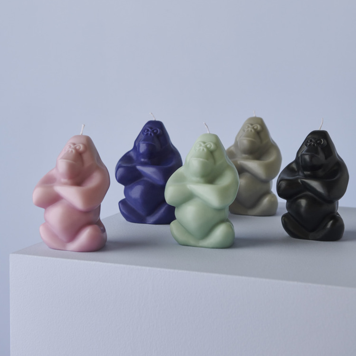 Kosta Boda Gabba Gabba lys 11,5 cm grå