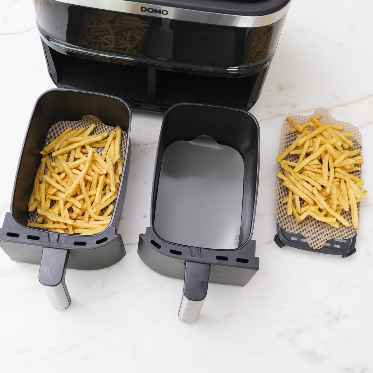 Nostik Airfryerskydd i silikon 25,6x14,2 cm 4-pack