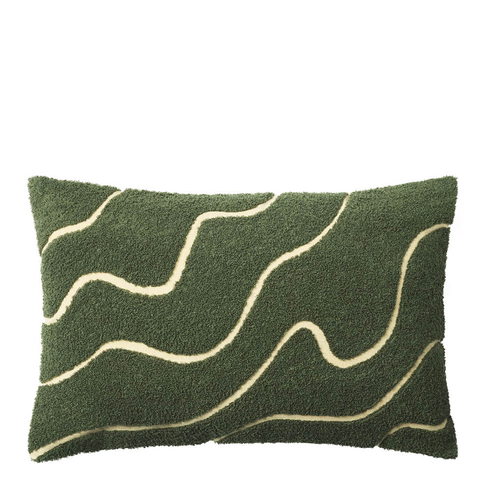 Chhatwal & Jonsson Kashi kuddfodral linne/bomull 40x60 cm Cactus Green