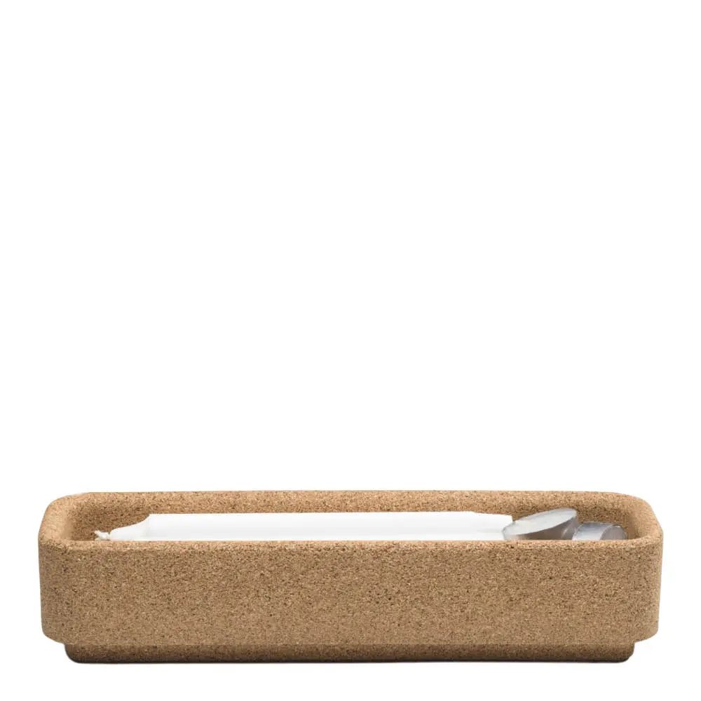 Boks til stumpastaken lang 4 lys natur