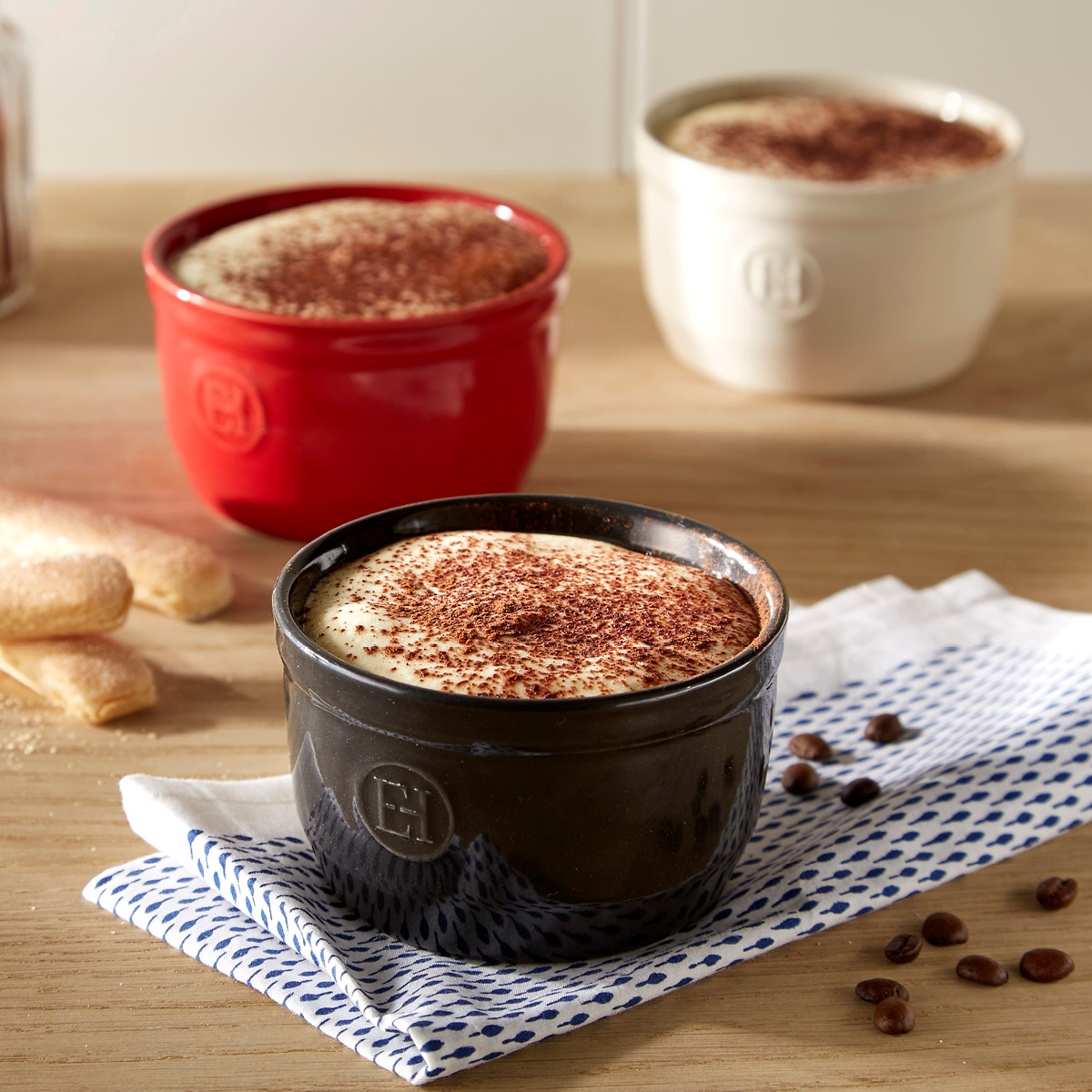 Emile Henry Ramekin n°8 form 8,5 cm röd