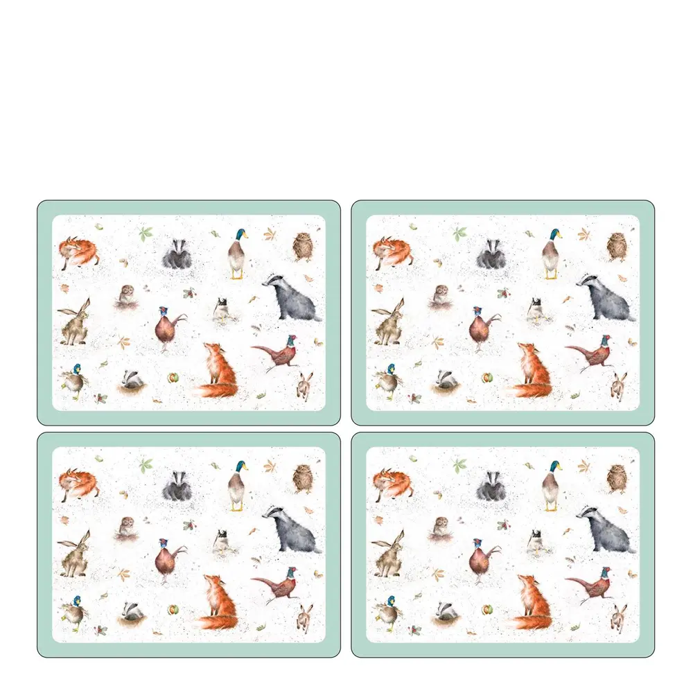 Pöytätabletti Eläimet 40x30 cm 4 kpl