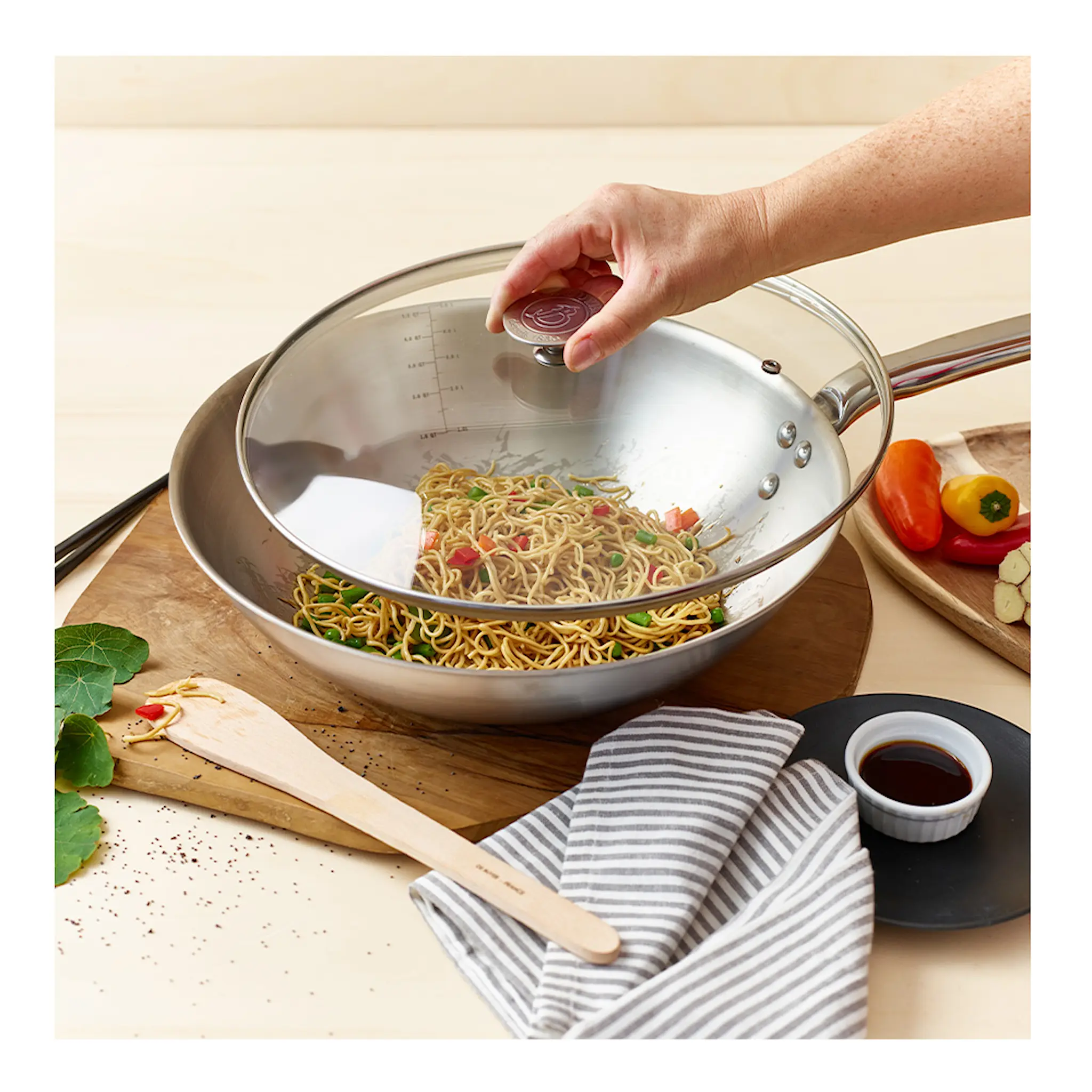 de Buyer Alchimy Wokpanna 32 cm