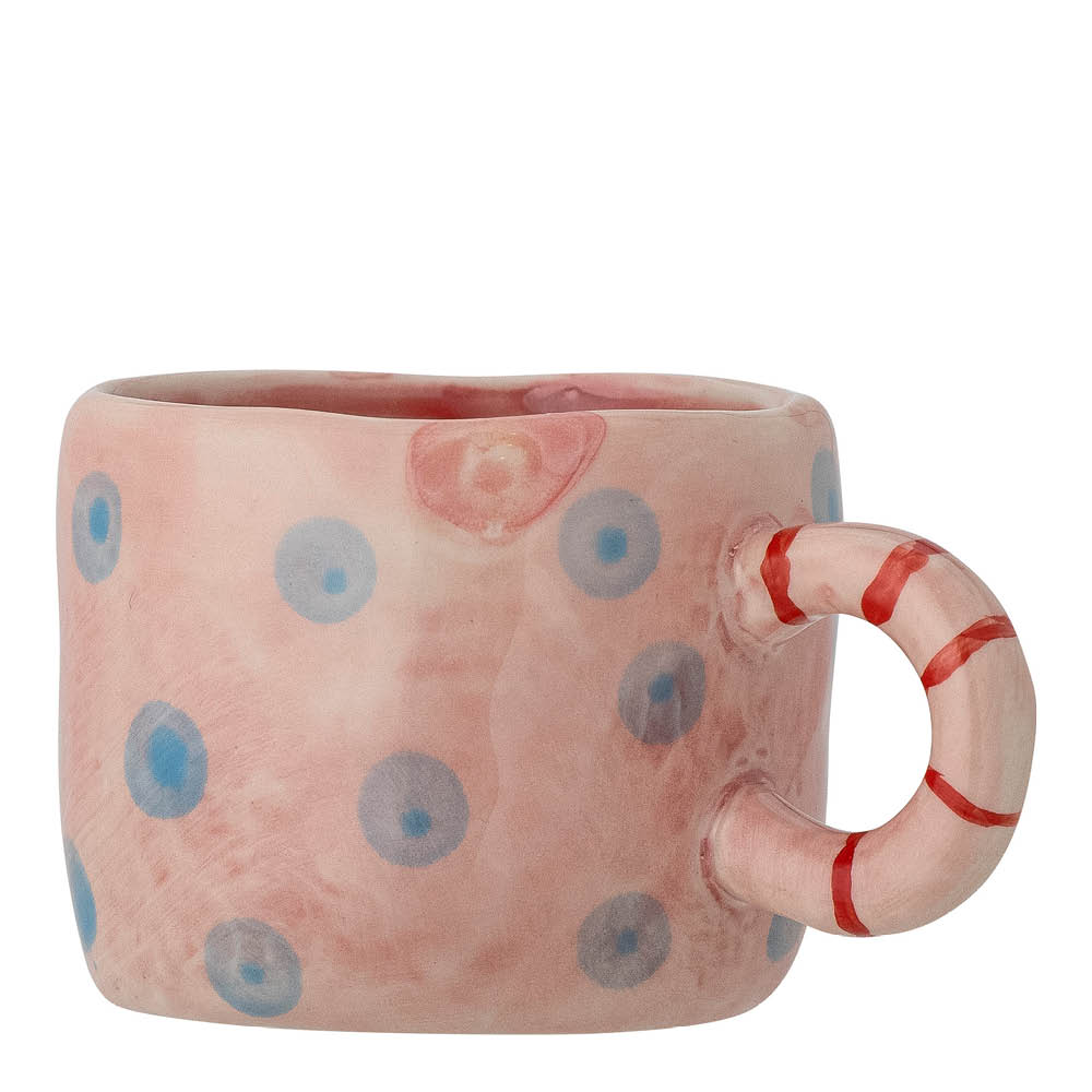 Bloomingville MINI Nini mugg 10 cl rosa/blå/röd
