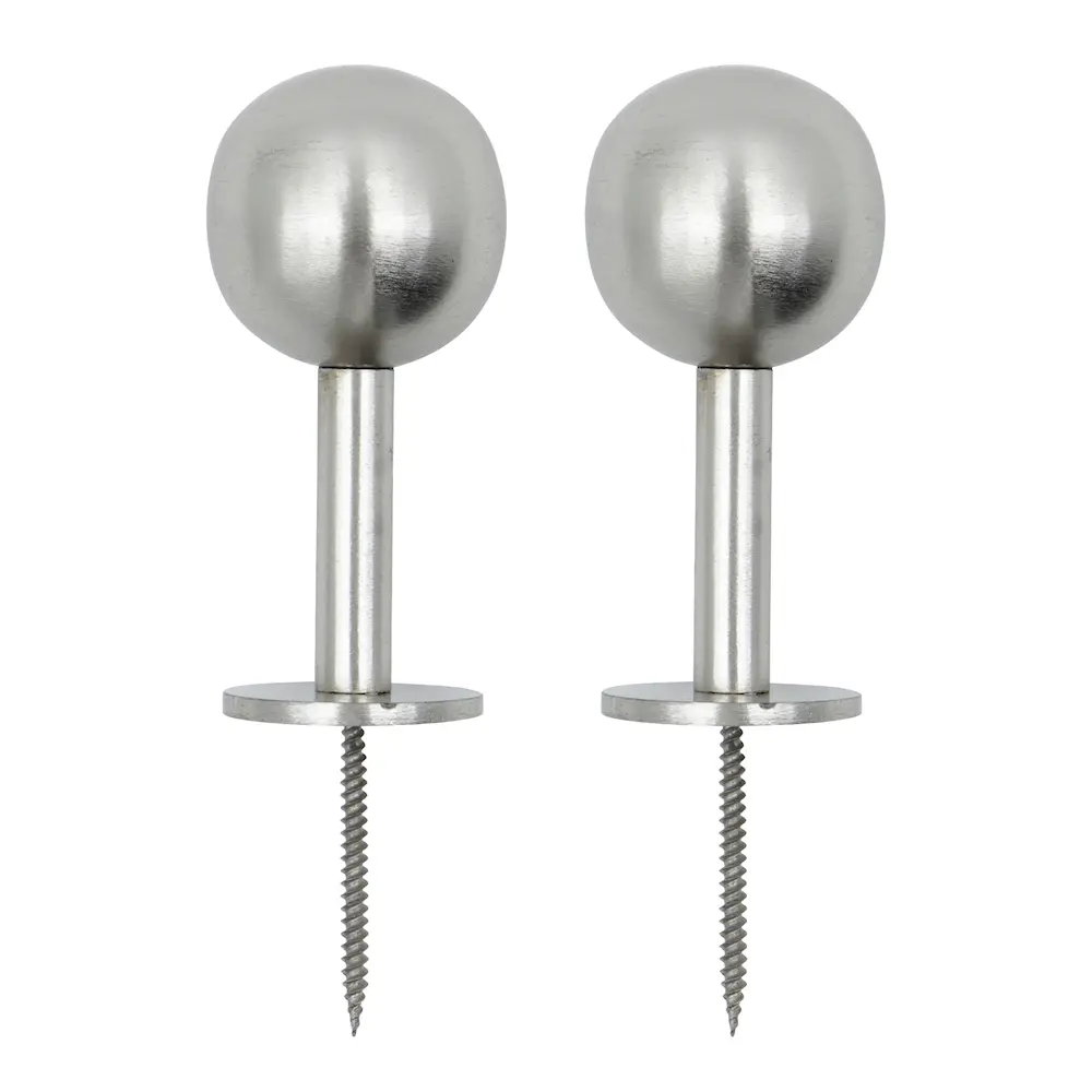 Ball koukku 4 cm 2 kpl hopea