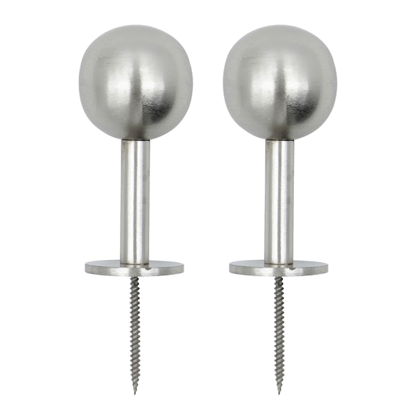 Ball krok 4 cm 2-pack silverfinish