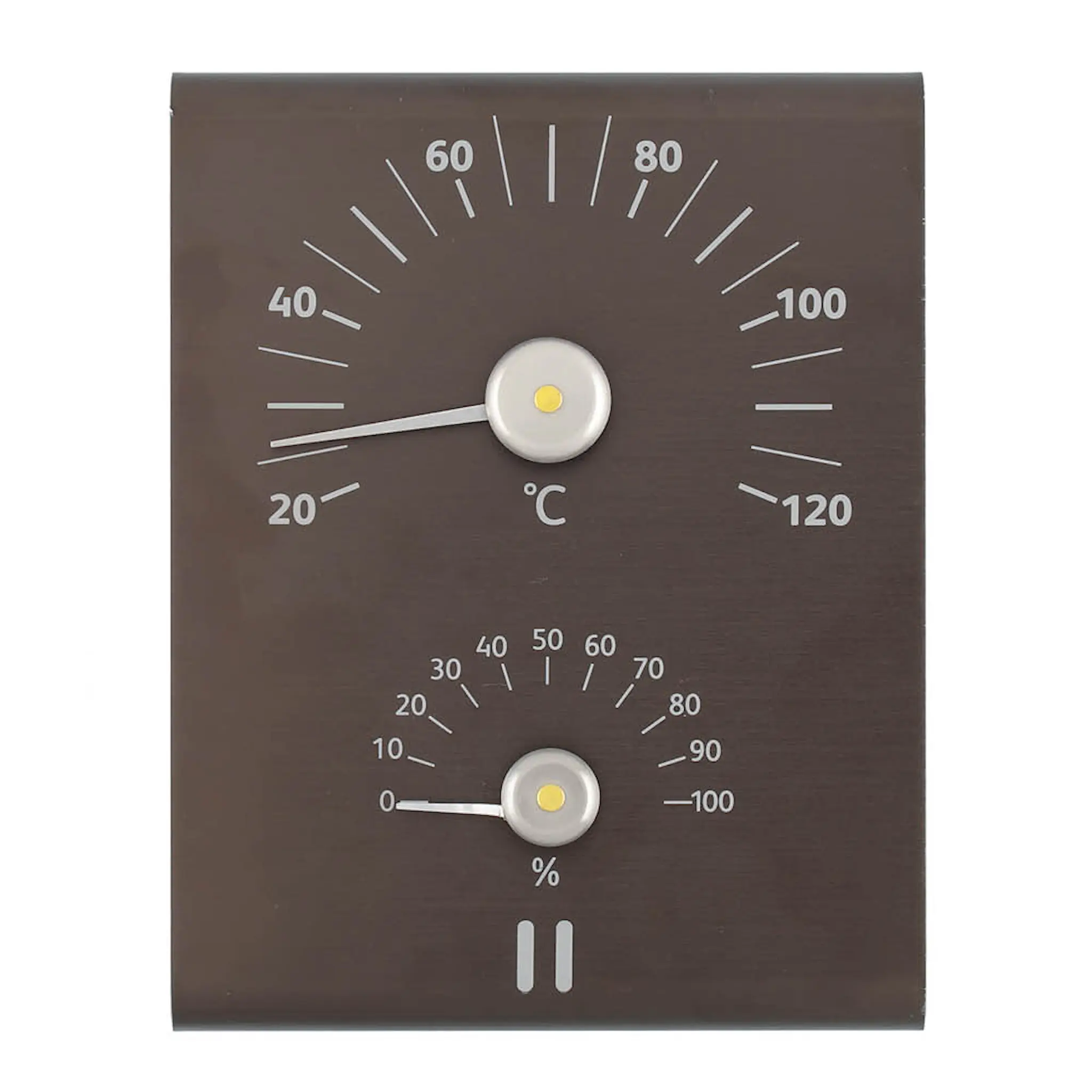 Rento Bastutermometer och hygrometer brun/svart