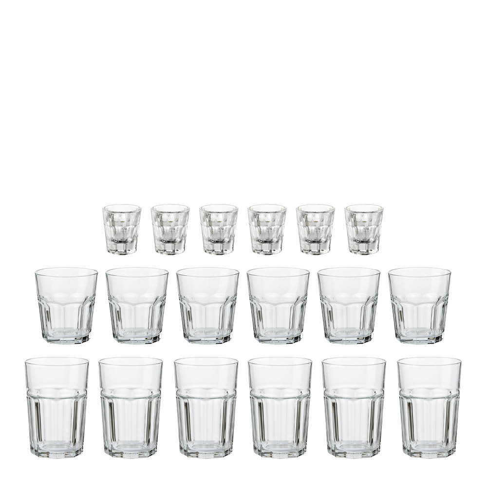 Aida - Atelier Granit Lasi 18 osaa 6x36 cl + 6x28 cl + 6x5 cl