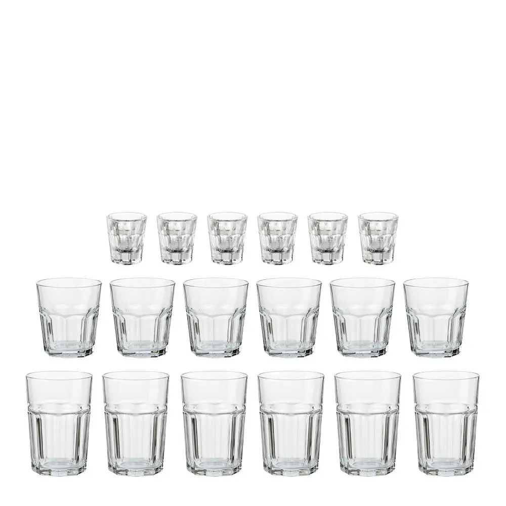 Atelier Granit Lasi 18 osaa 6x36 cl + 6x28 cl + 6x5 cl