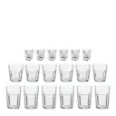 Atelier Granit glas 18 delar 6x36 cl + 6x28 cl + 6x5 cl
