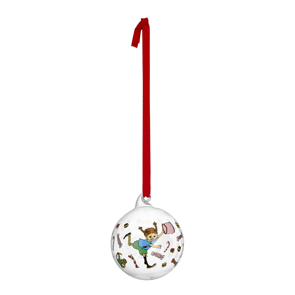 Muurla Pippi julekule 7 cm Godteri