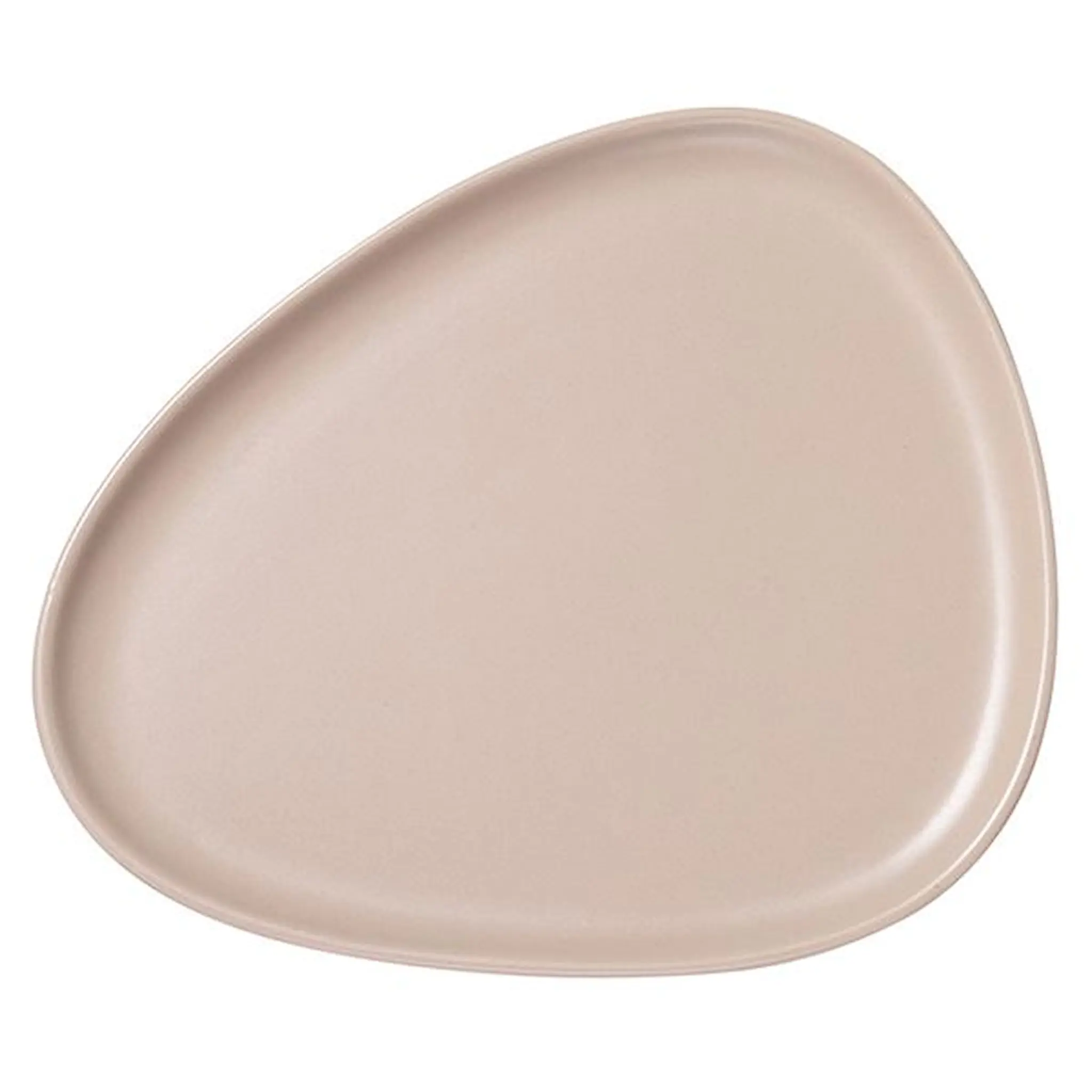 LIND DNA Curve Stoneware Middagstallrik 30x26 cm Sand