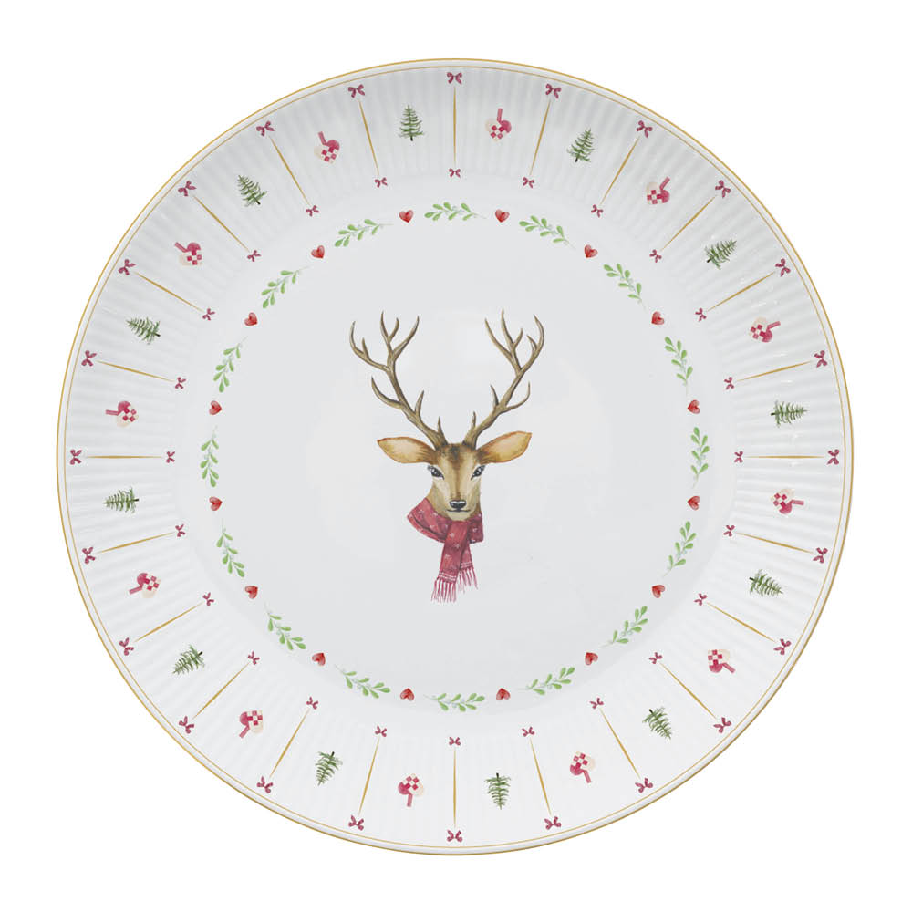 Aida Occasions Cozy Christmas serveringsfat 33 cm hvit