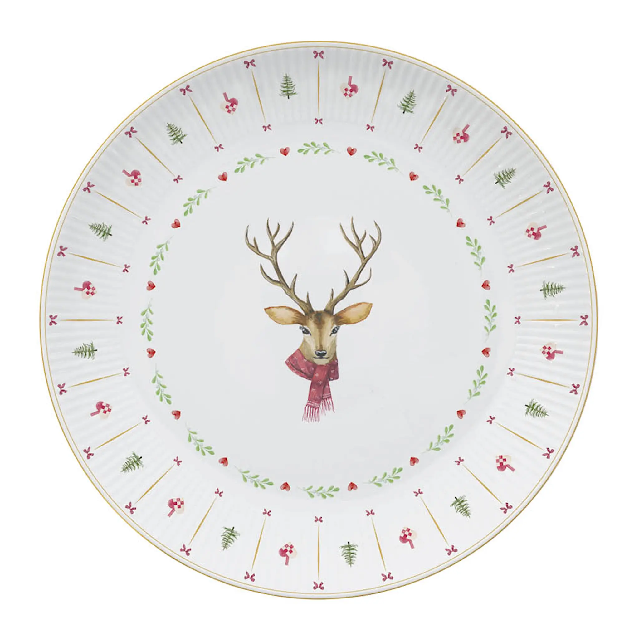 Aida Occasions Cozy Christmas serveringsfat 33 cm hvit