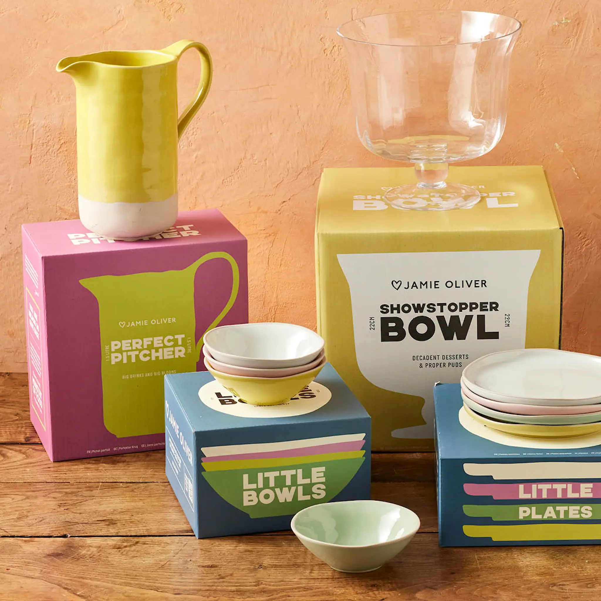 Jamie Oliver Big Love skål 16 cm 4-pack gul