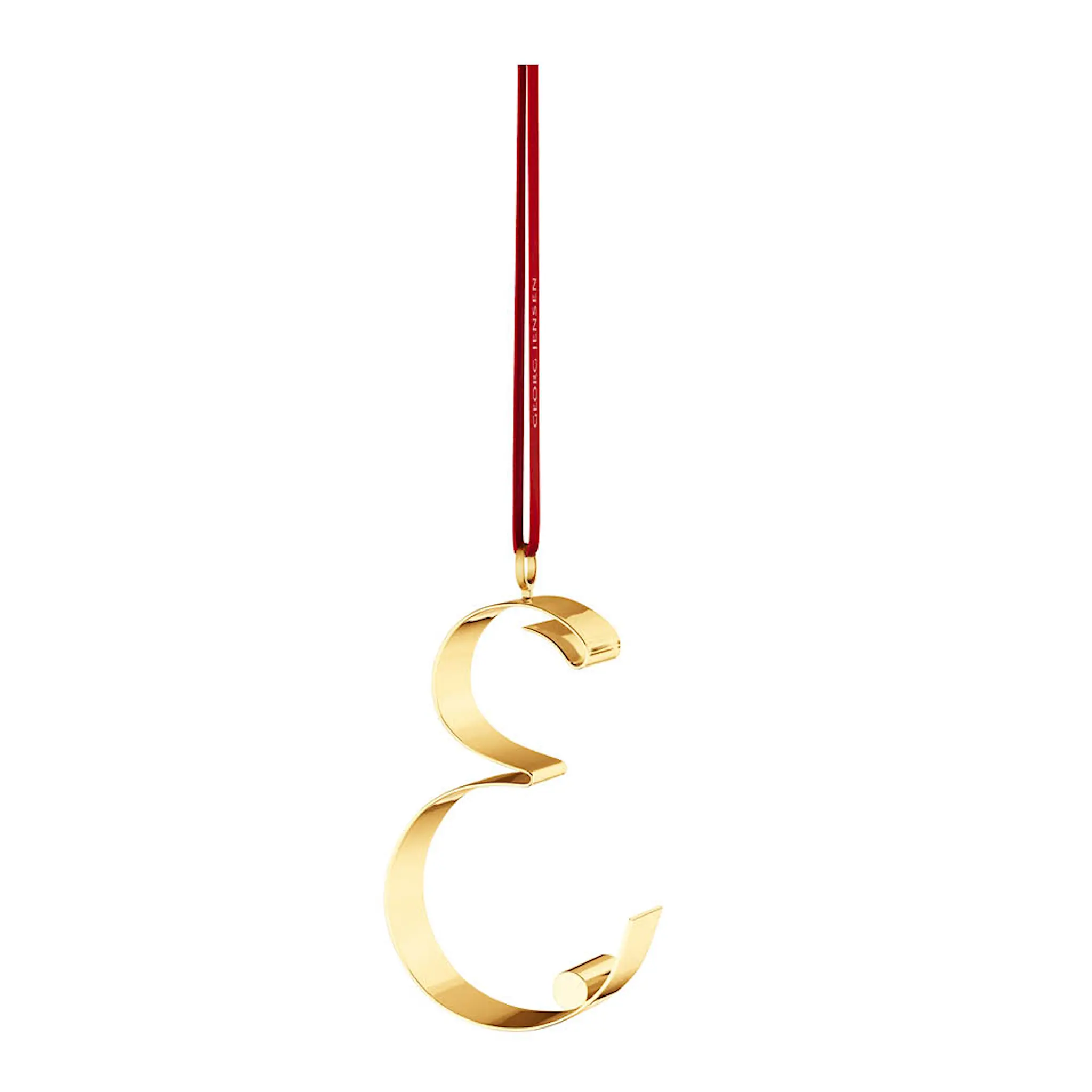 Georg Jensen Ornament pyntebokstav E gull