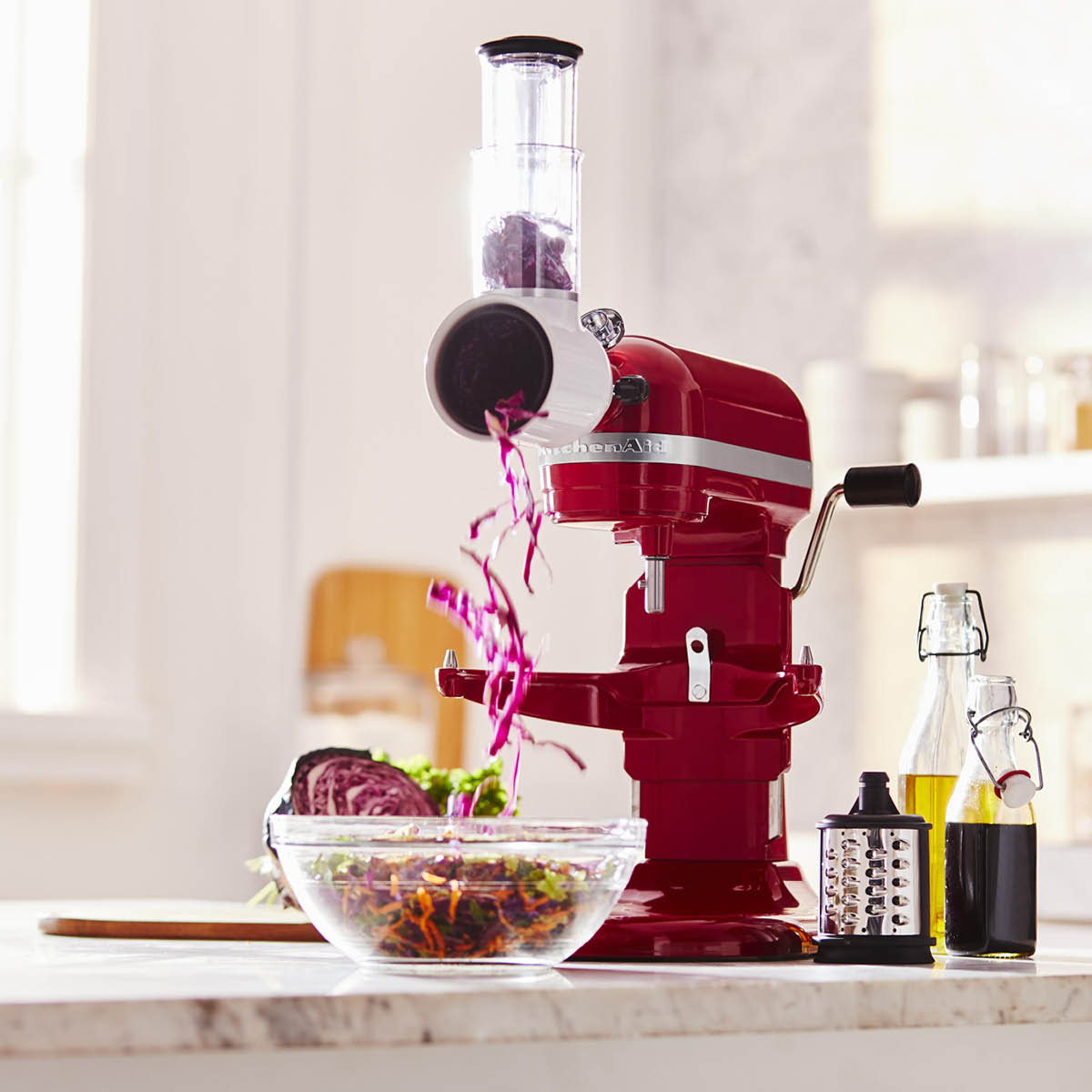 KitchenAid Accessory fresh prep skjære/rivetilbehør 5KSMVSA blank/hvit