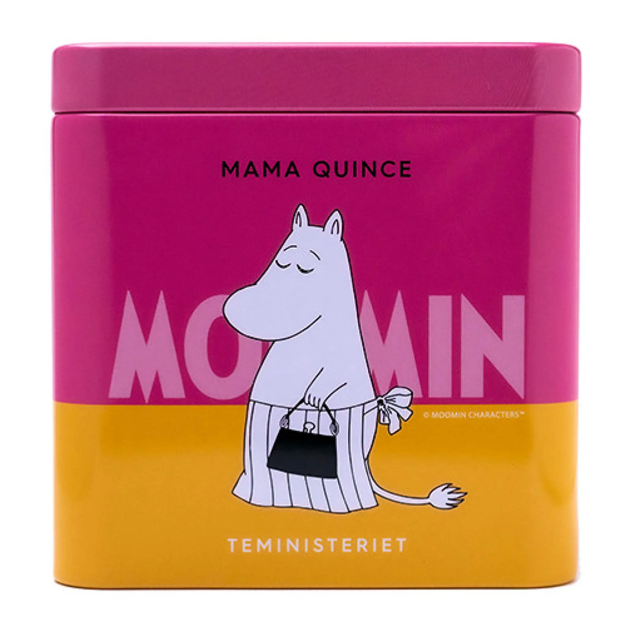 Teministeriet Mumin teburk svart te muminmamma kvitten 100 g