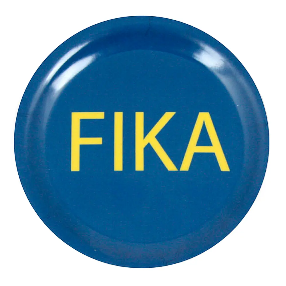 Fika Lasinalunen 10,5 cm Sininen/Keltainen