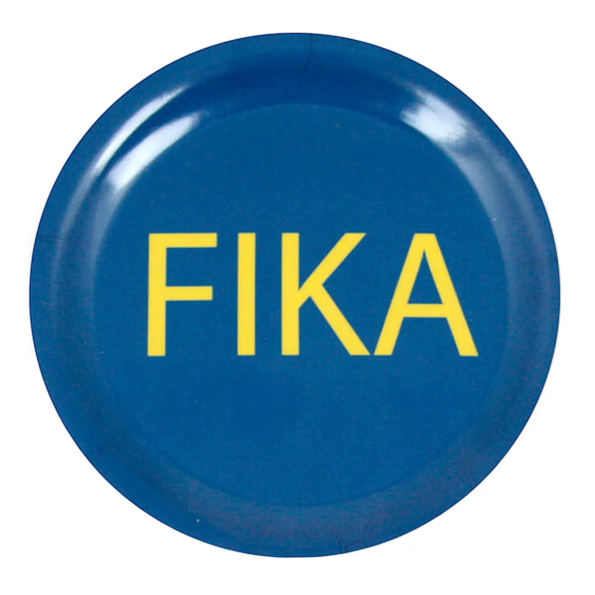 Citronelles Fika Glasunderlägg 10,5 cm Blå/Gul