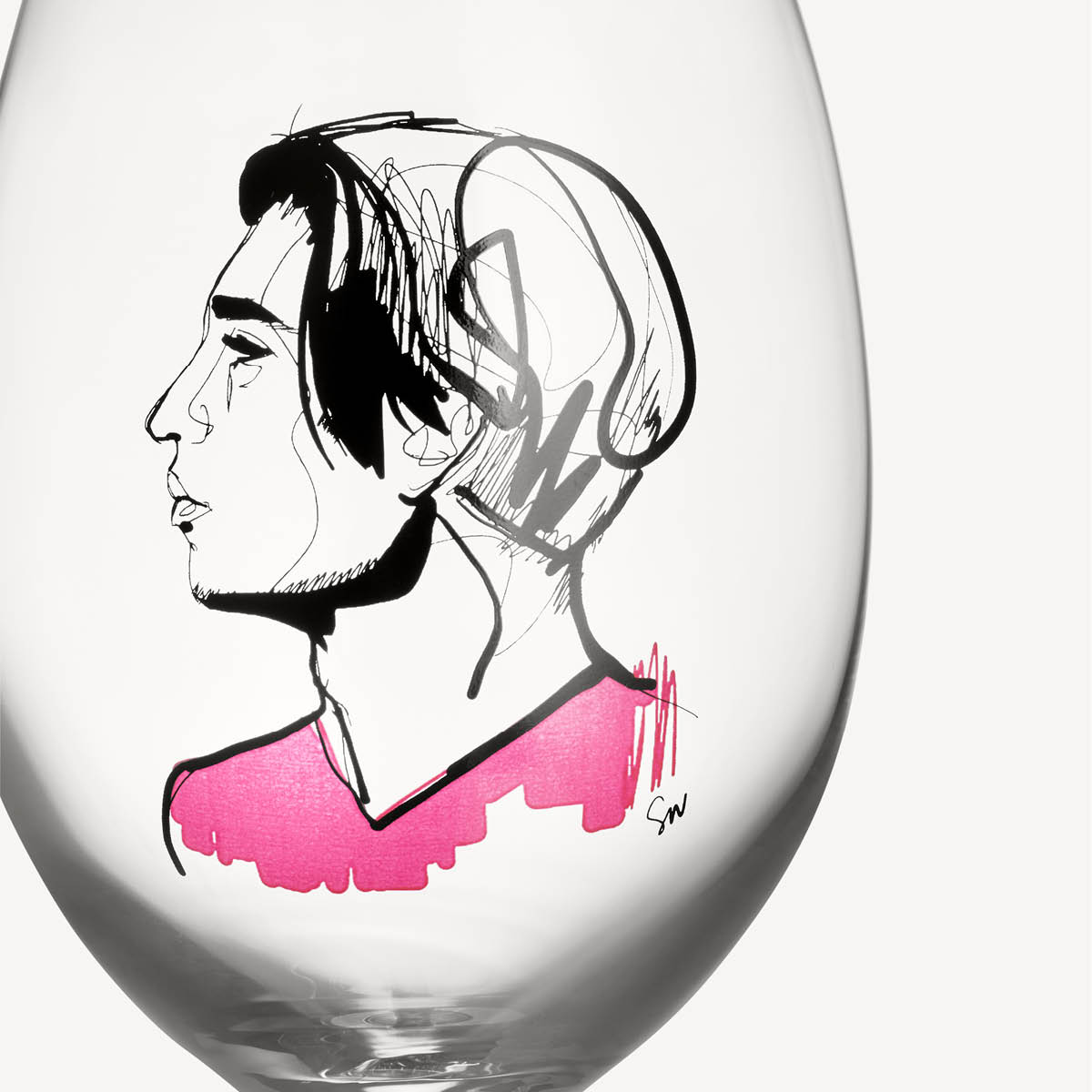 Kosta Boda All about you embrace him vinglass 52 cl 2 stk