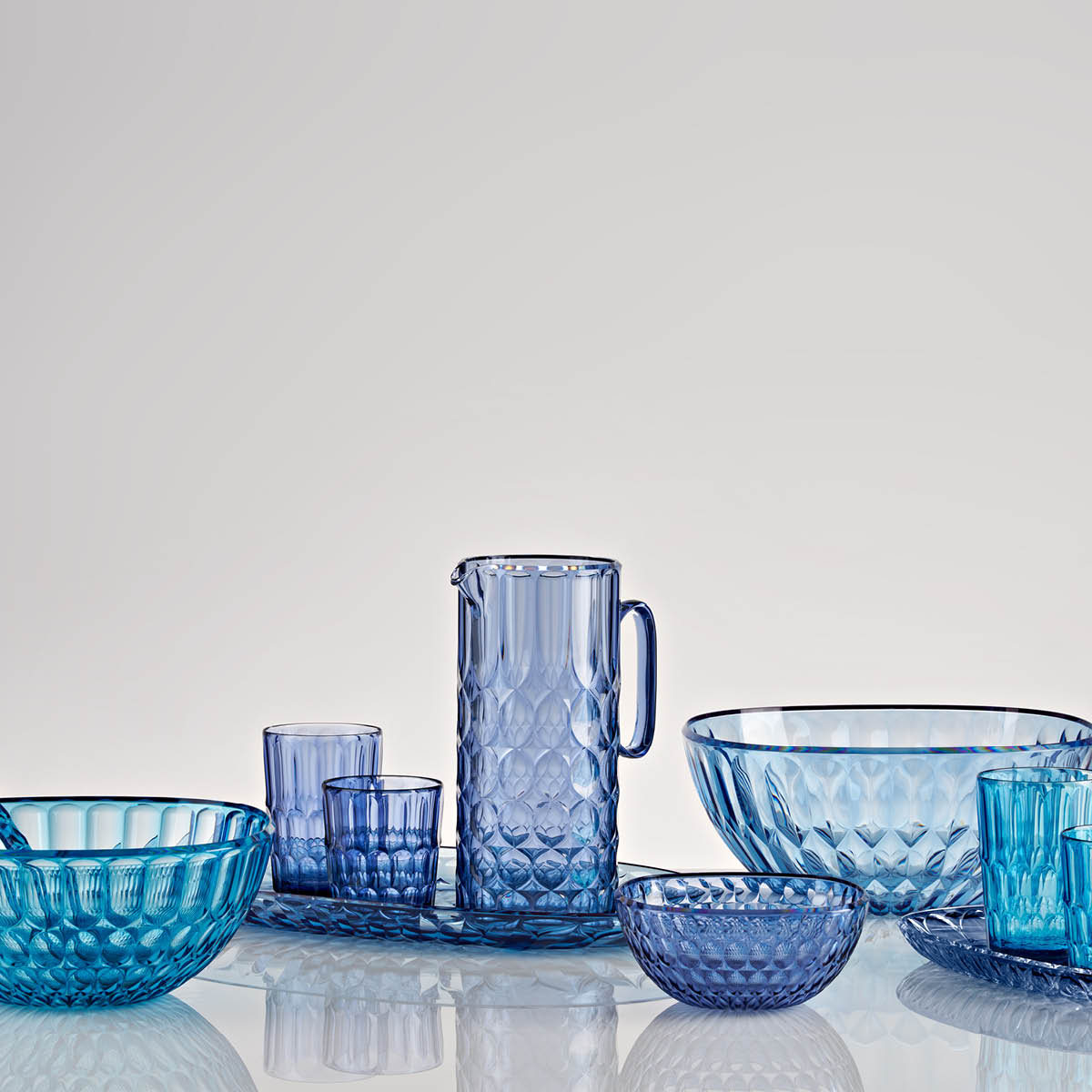 Guzzini Vanity tillbringare med lock 1,75 L bioplast Denim blue