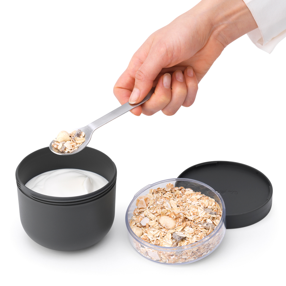 Brabantia Make & Take frokostskål 0,5L mørk grå