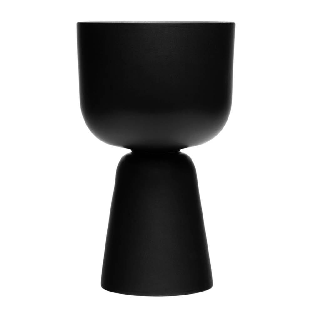 iittala - Nappula Kukkaruukku 23x19 cm Mattamusta