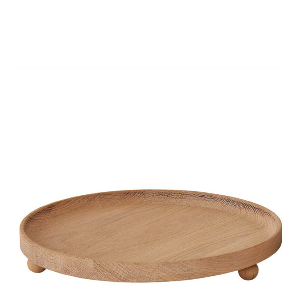 OYOY Inka rund träbricka 30 cm ek