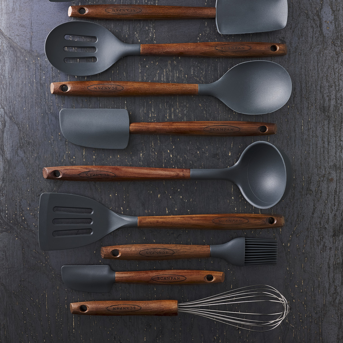 Scanpan Access perforerad stekspade 31 cm silikon/ask