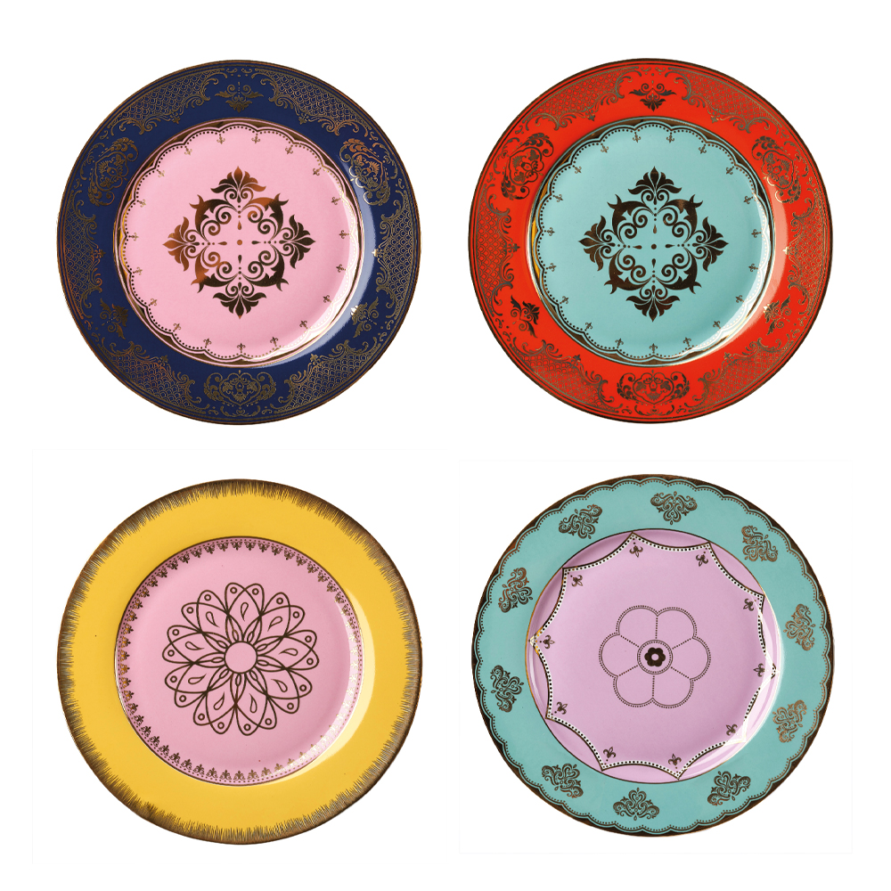 Pols Potten Grandpa assiett 19 cm 4-pack multi