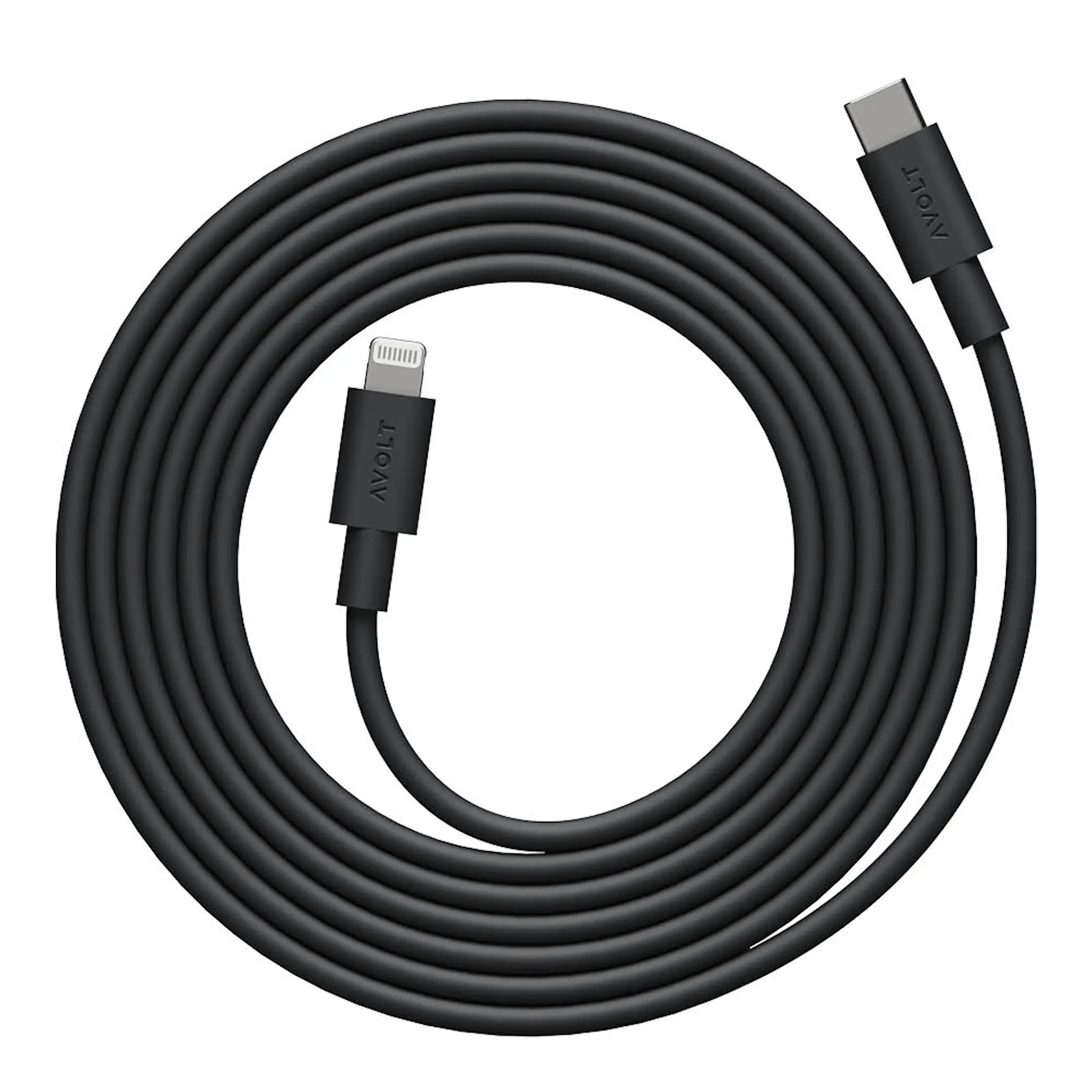 Avolt Cable 1 USB-C - Lightning Kaapeli 2 m Stockholm Black