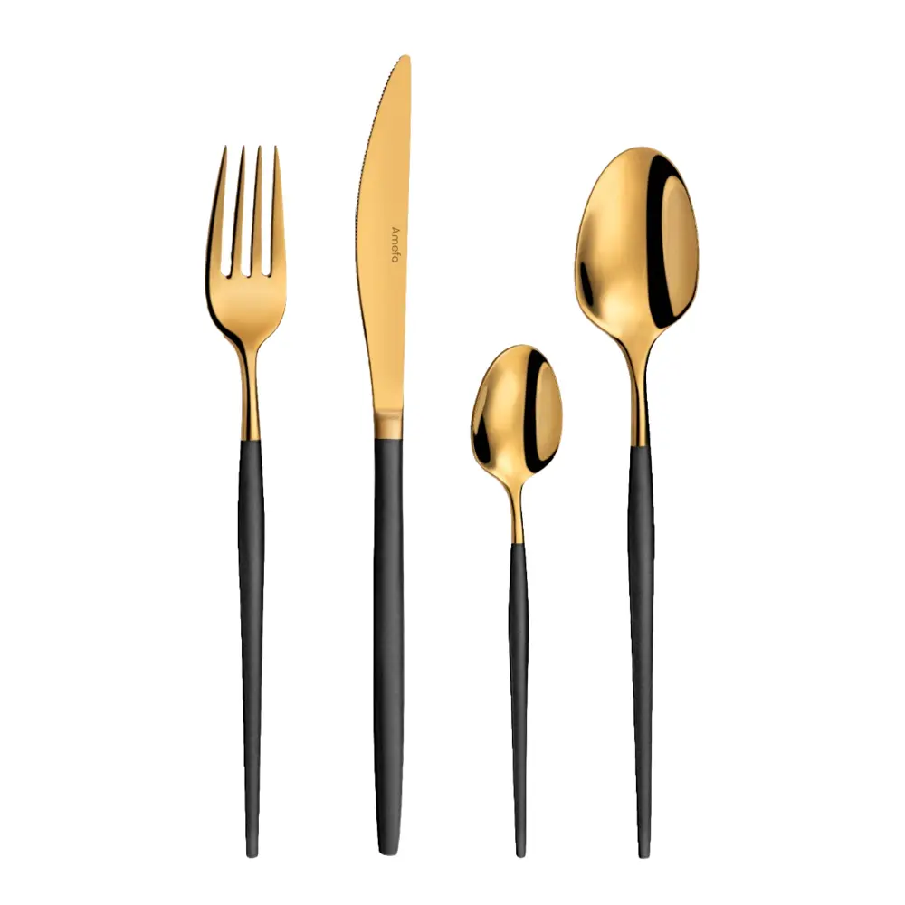 Soprano bestiksett 16 deler svart/gull