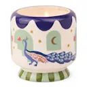 Misted lime - Peacock blå