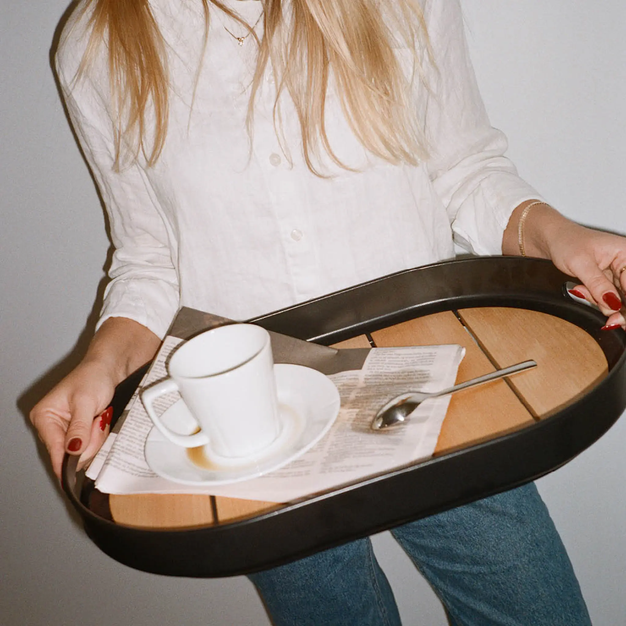 Rosendahl Carry Me bricka 48x31 cm svart