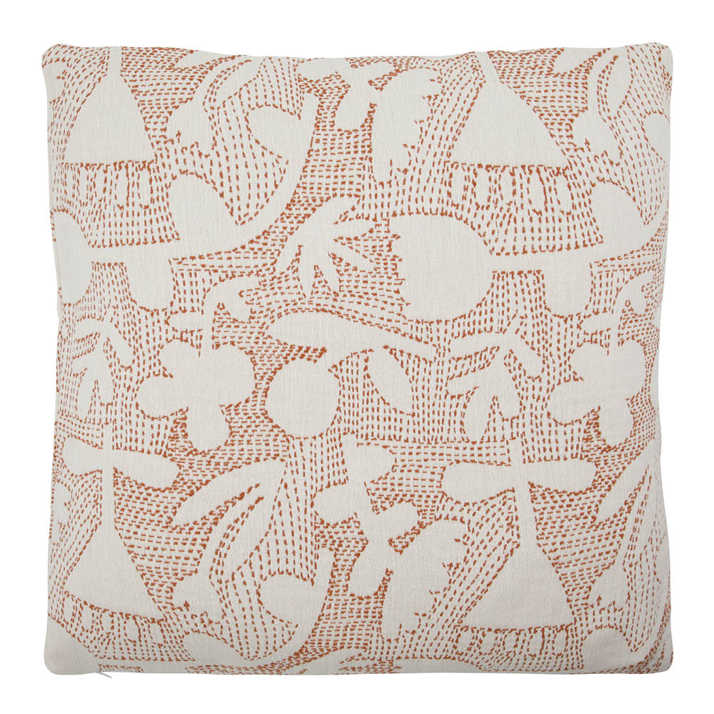 House Doctor Sari Tyynynpäällinen 50x50 cm Offwhite/Ruskea