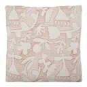 Sari kuddfodral i bomull 50x50 cm offwhite/brun