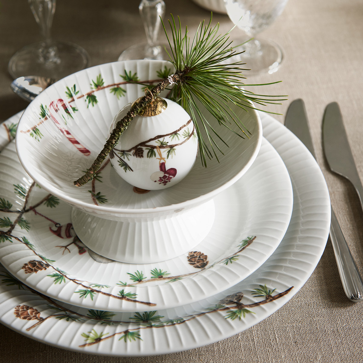 Kähler Hammershøi Christmas tallerken 22 cm 2 stk