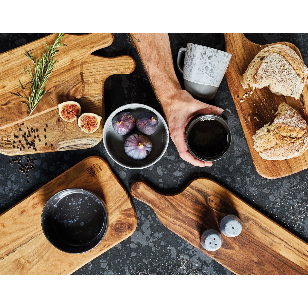 Aida Raw Leikkuulauta 37,5x17 cm Tiikki