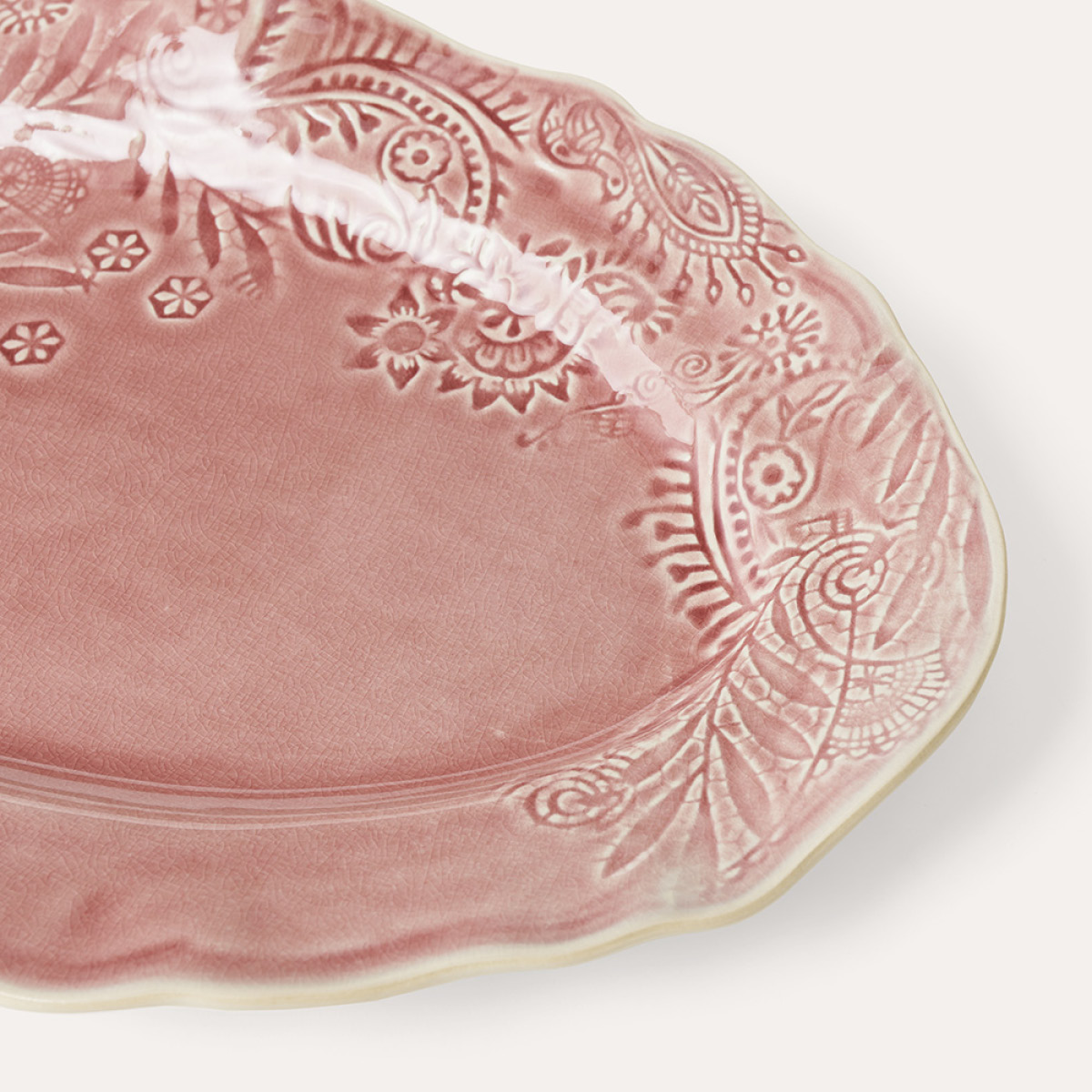 Sthål Arabesque Serveringsfat oval 40x25 cm Old Rose