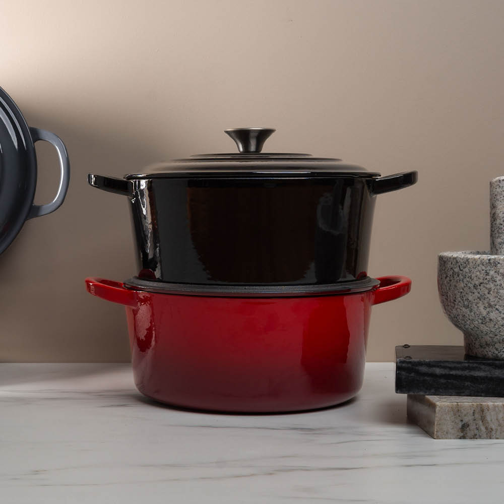 Sabor Basic støpejernsgryte 4,2L svart
