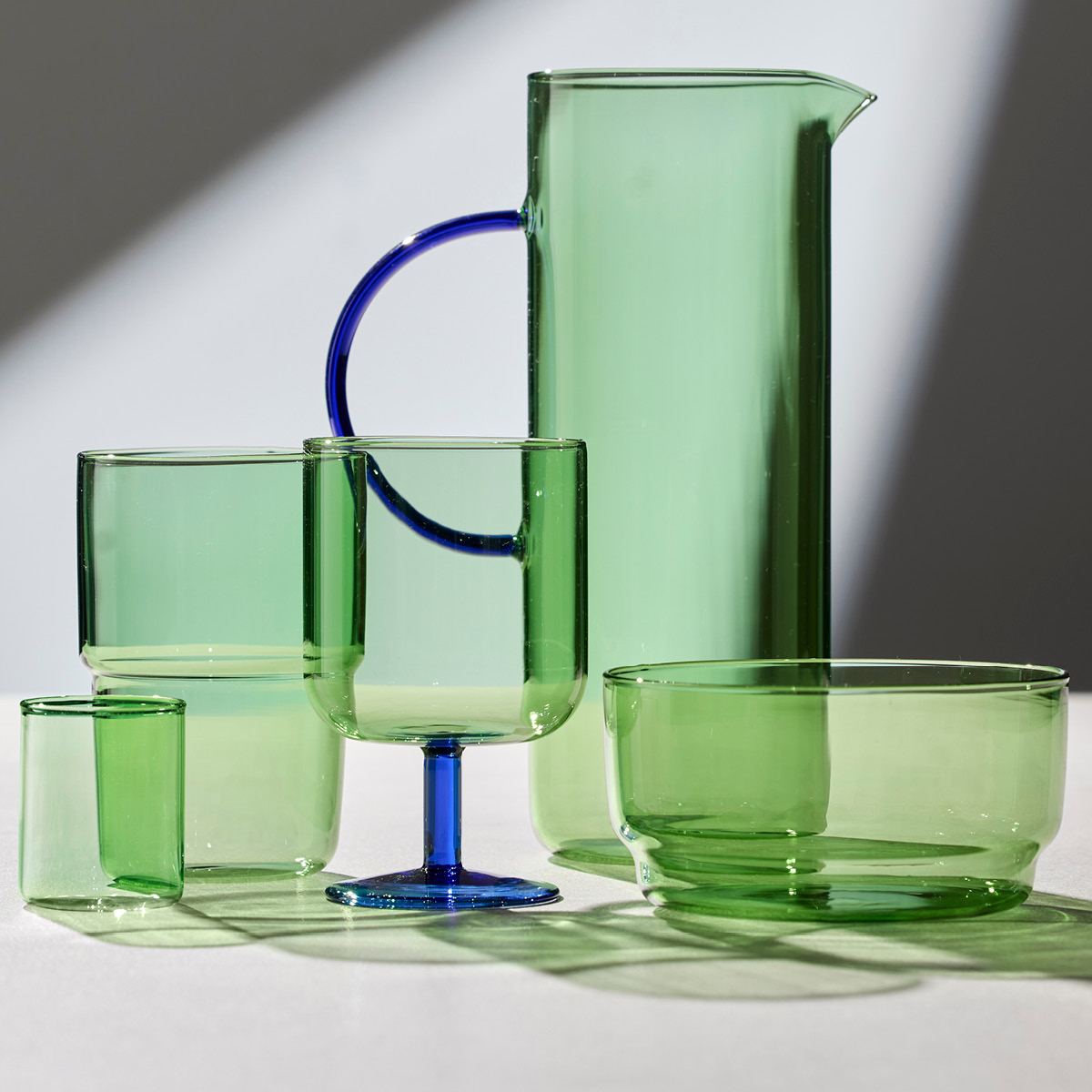 Lyngby Glas Torino shotglass 6 cl 2-pack grön