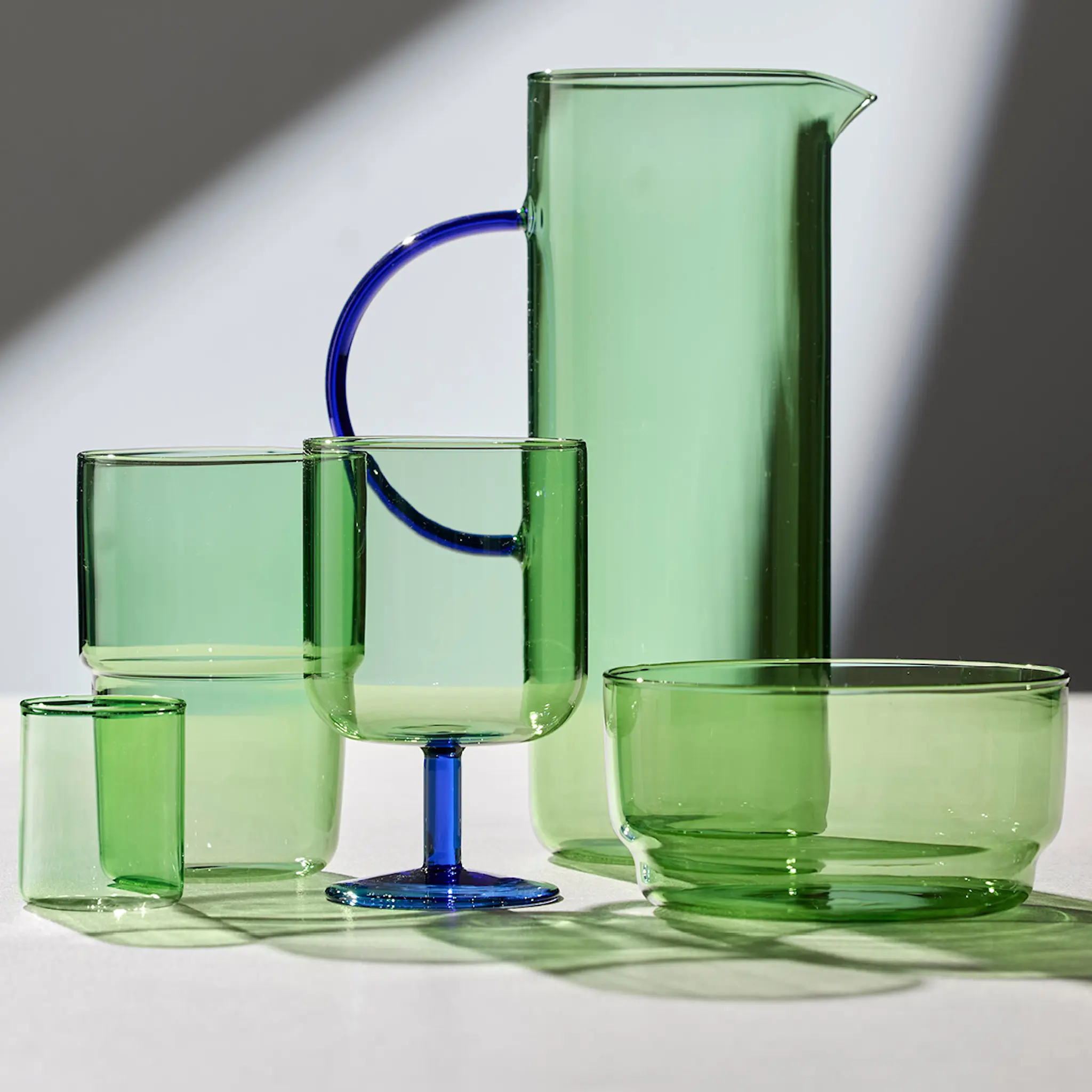 Lyngby Glas Torino shotglass 6 cl 2-pack grön