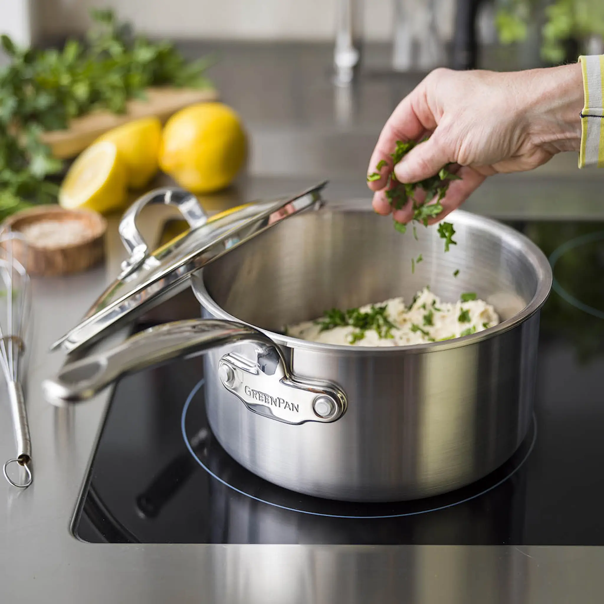 GreenPan Premiere kattila kannella 16 cm 1,58 L