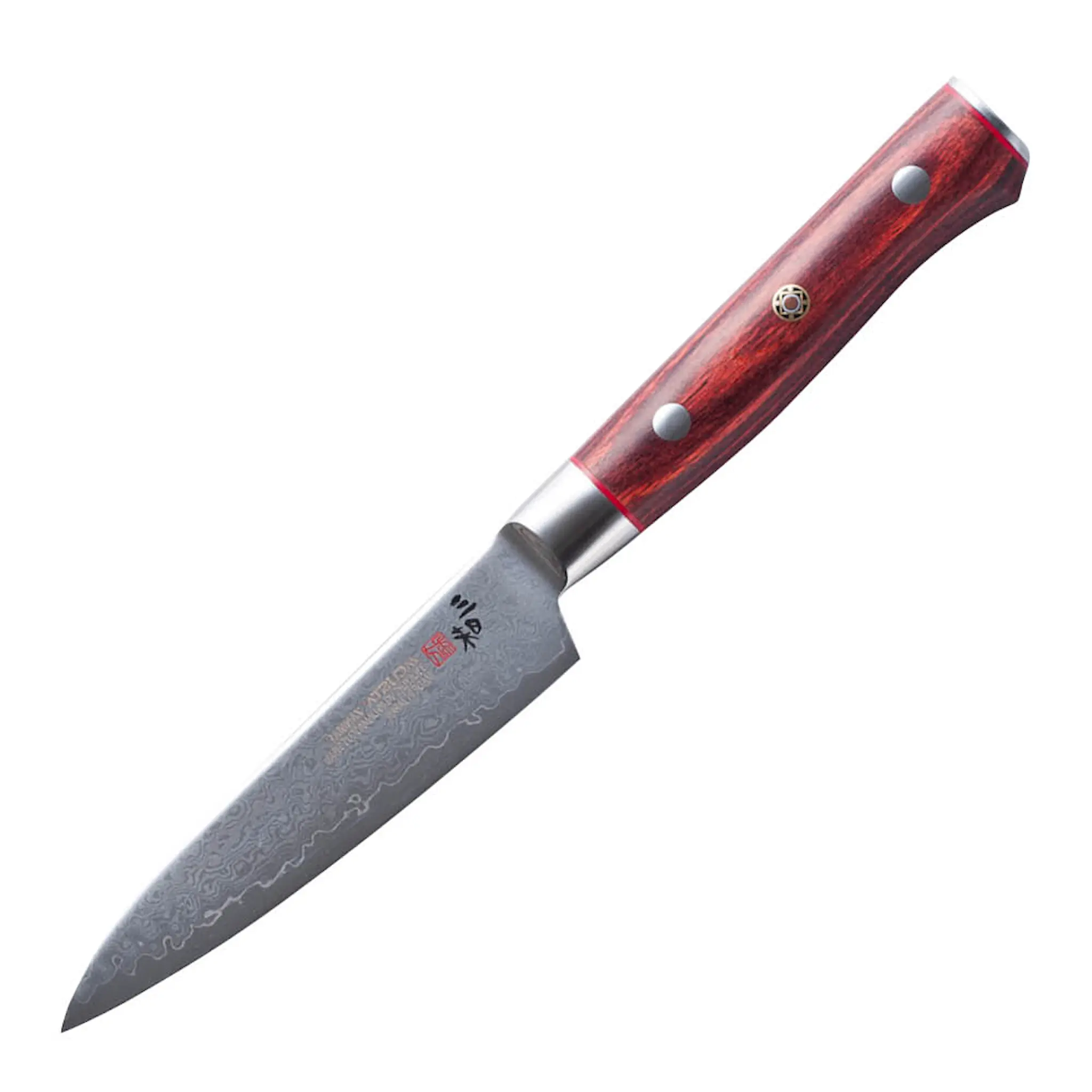 Zanmai Flame Classic Damaskus PRO Petty Veitsi 11 cm Pakkapuu