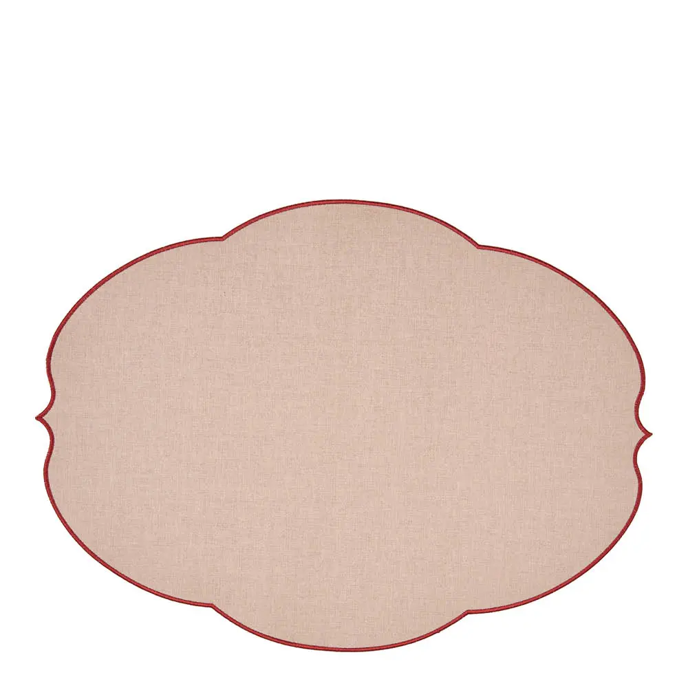 Flowers bordbrikke 36x49 cm rosa