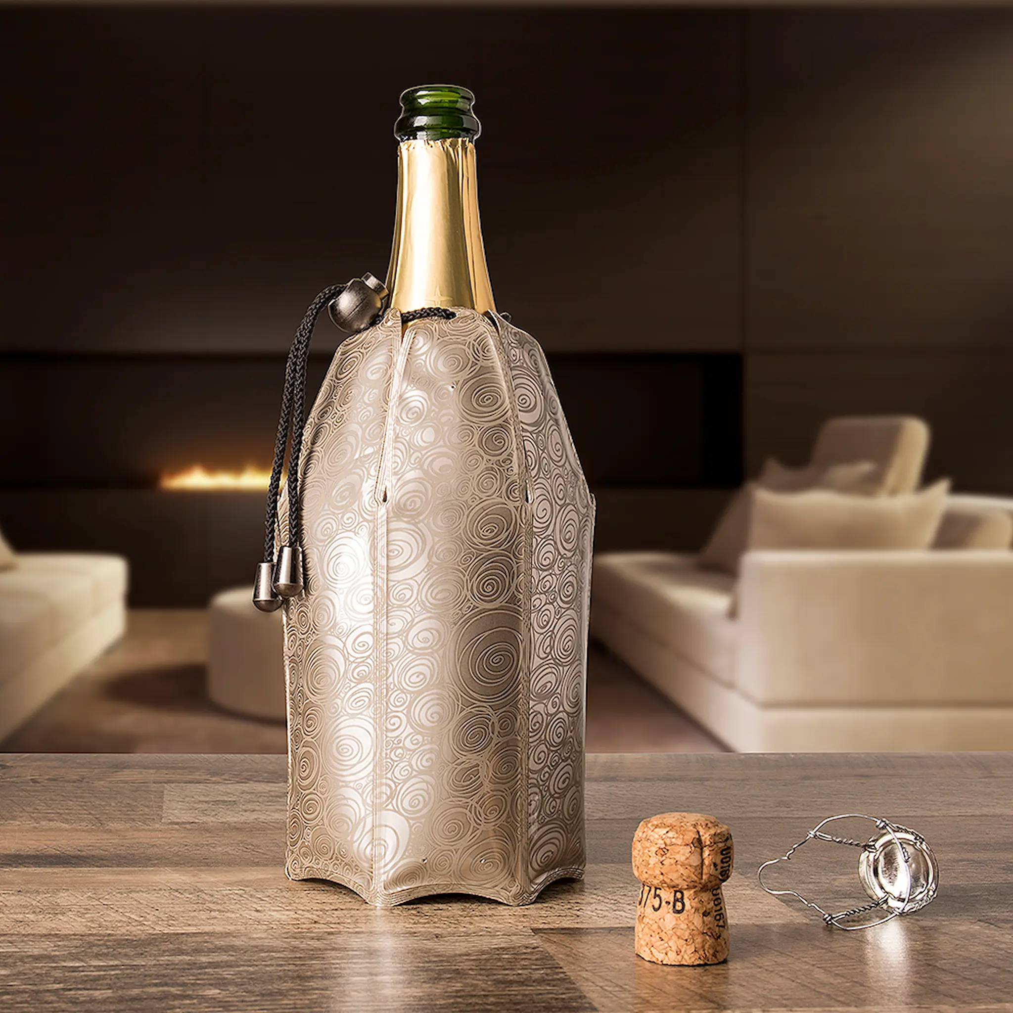Vacu Vin Active Cooler Vin- & Champagnekylare Giftbox Platina