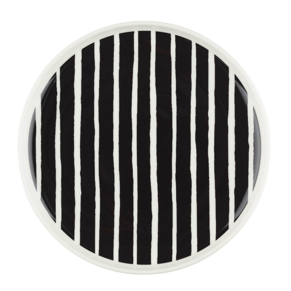 Marimekko Oiva Piccolo tallrik 20 cm vit/svart